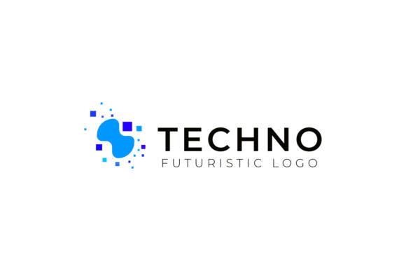 Blue Pixel Logo: A Modern Typeface for Dynamic Branding