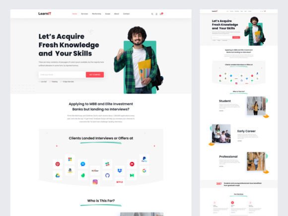 LearnIt - Education Figma Template