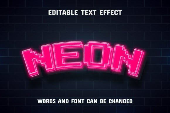 Pixel Neon Text Effect: Your Vibrant Design Solution