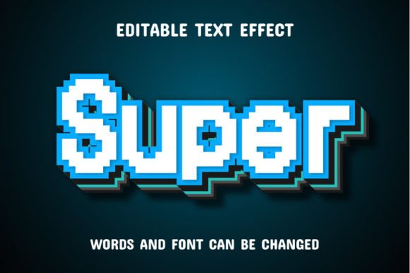 Super Pixel 3D Text Effect: Add Retro Dimension